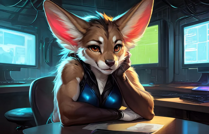    Wolfmks #254  , , , Furry Art, Furry fennec,   , 