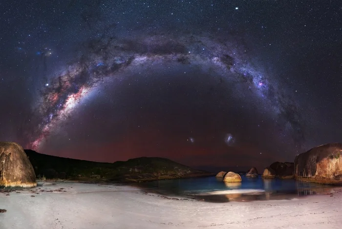 Milky Way Arch - My, Astronomy, Astrophysics, Universe, Space, Galaxy, Milky Way, Land, Stars, The spaceway