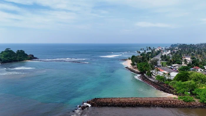 Midigama - My, Travels, Sri Lanka, Dji, Ceylon, Quadcopter, Aerial photography, Ocean, Island, Azure, Palm trees