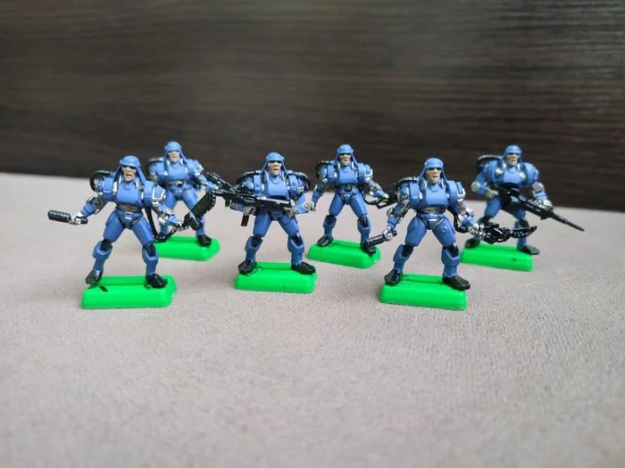 Armored infantry. Special cyber infantry part 5 - My, Painting, Painting, Painting miniatures, Miniature, Board games