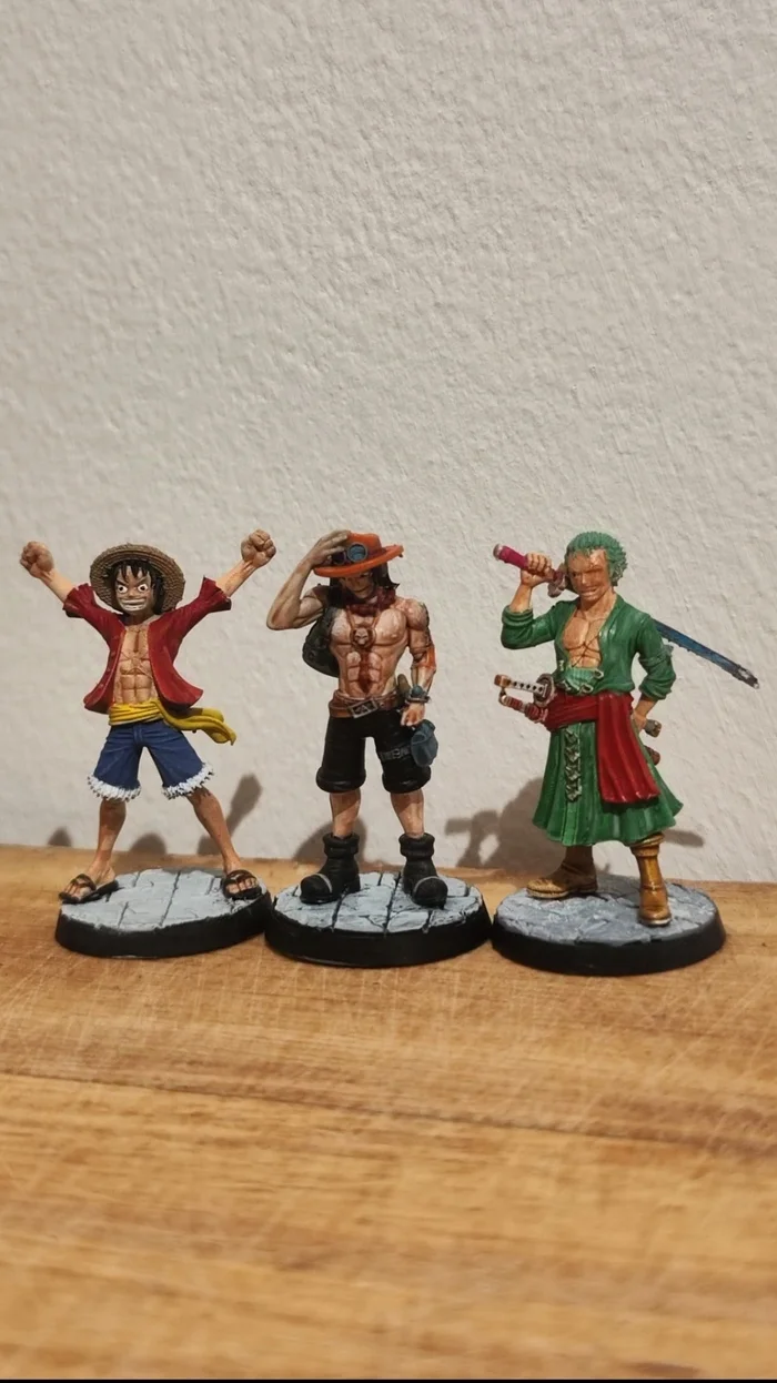 A bit of One Piece in the feed) - My, Anime, One piece, Figurines, Miniature, Longpost