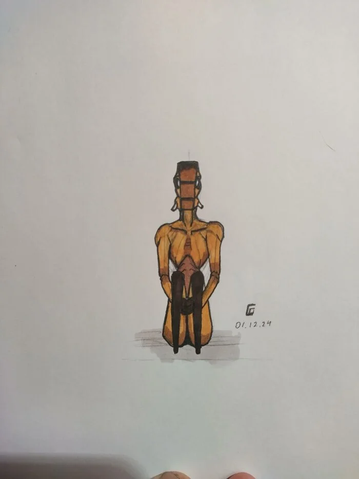 Chet felt sad - My, Painting, Alcohol markers, Gudvinart