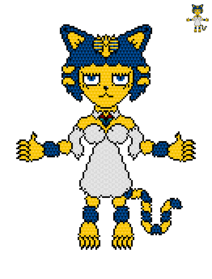 Egyptian Cat Ankha (Fan-Art v01) , Pixel Art, , , , Furry Cat, , Ankha, Animal Crossing, , Furry Art