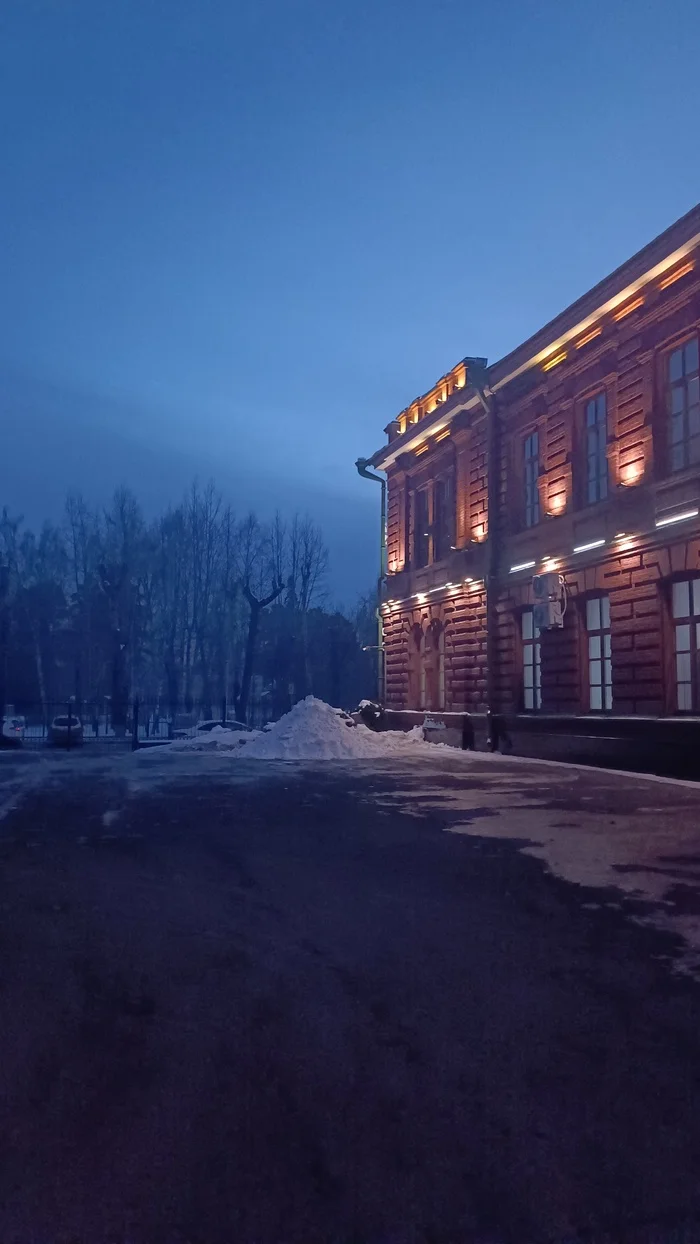 Tomsk. Evening - My, Tomsk, Snow