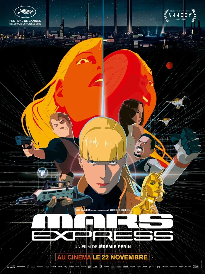 Cartoon Mars Express (2023) (Rating 7.5) - Cartoons, New films, Cinema, Trailer, I advise you to look, Online Cinema, Novelties of fiction, Fantasy, Science fiction, Space fiction, Боевики, Fantastic thriller, Mars Express, Video, Longpost