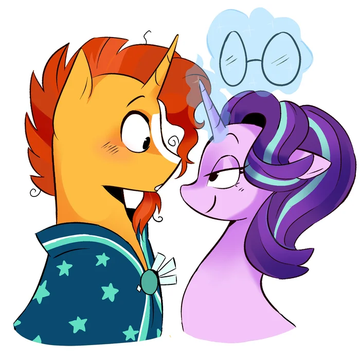 Eye to eye - My little pony, Starlight Glimmer, Sunburst