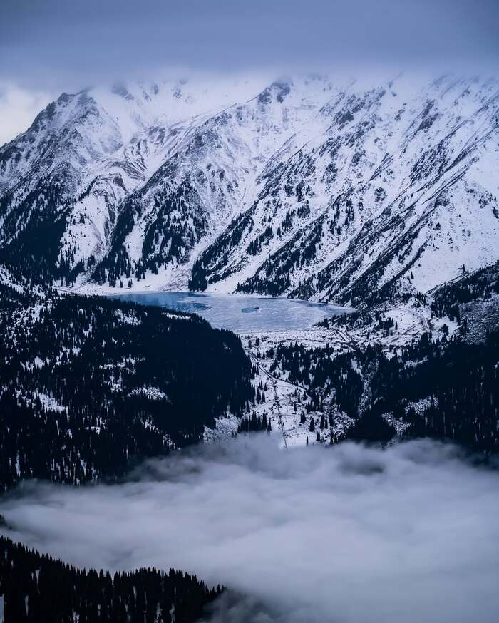 Big Almaty Lake - Almaty, Almaty mountains, Instagram, Instagram (link), Big Almaty Lake, Kazakhstan, The photo, Longpost, Mountain Lake