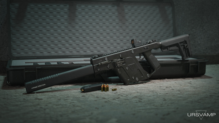 Kriss Vector CRB G2 Blender, 3D , 3D, ,  , Digital, Low poly, Substance painter, , 