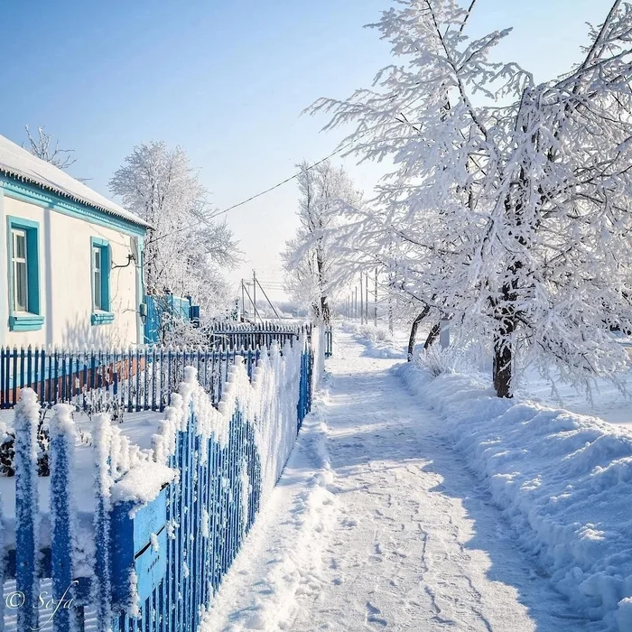 Село Новоуколово, Белгородская область - Белгородская область, Фотография, Село, Снег, Зима