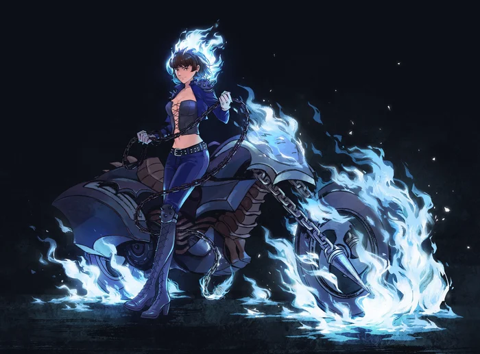 Ghost Rider - Anime art, Anime, Games, Persona, Persona 5, Niijima Makoto