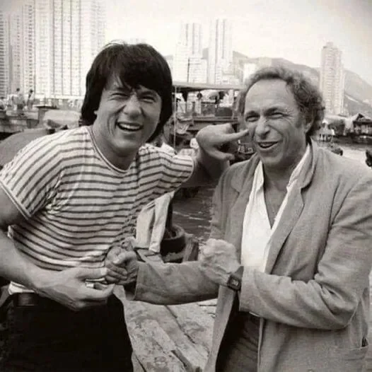 Jackie Shar and Pierre Richan - Jackie Chan, Pierre Richard, Meeting, Actors and actresses, 80-е