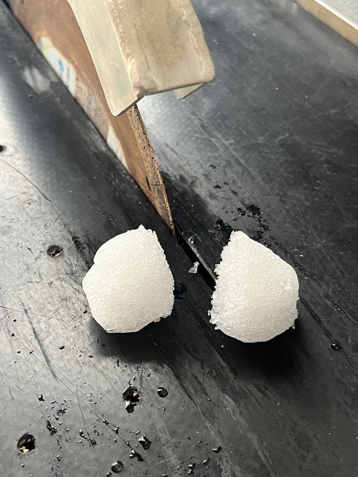 Снеговит после распила