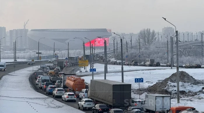 Omsk: a man-made transport collapse - Omsk, Bridge, Transport collapse, No rating