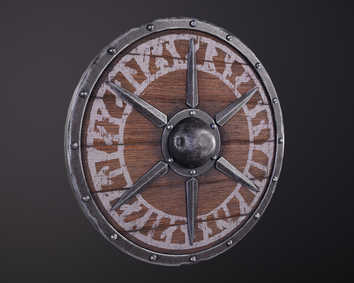    Blender, Digital, 3D, 3D , 3D , Shield, , , Low poly, Substance painter, Marmoset Toolbag, , ,  , 