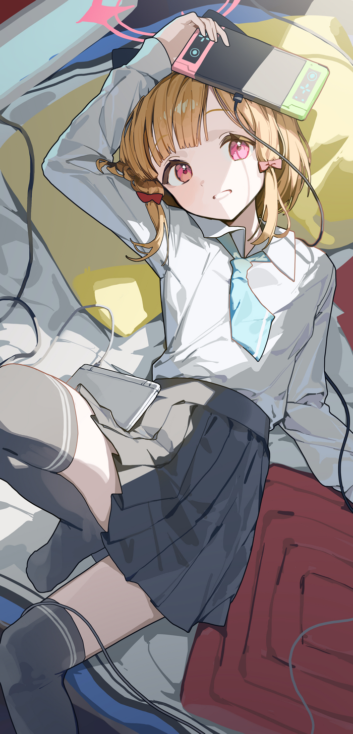 Gamer , Anime Art, Loli, Blue Archive, Saiba Momoi