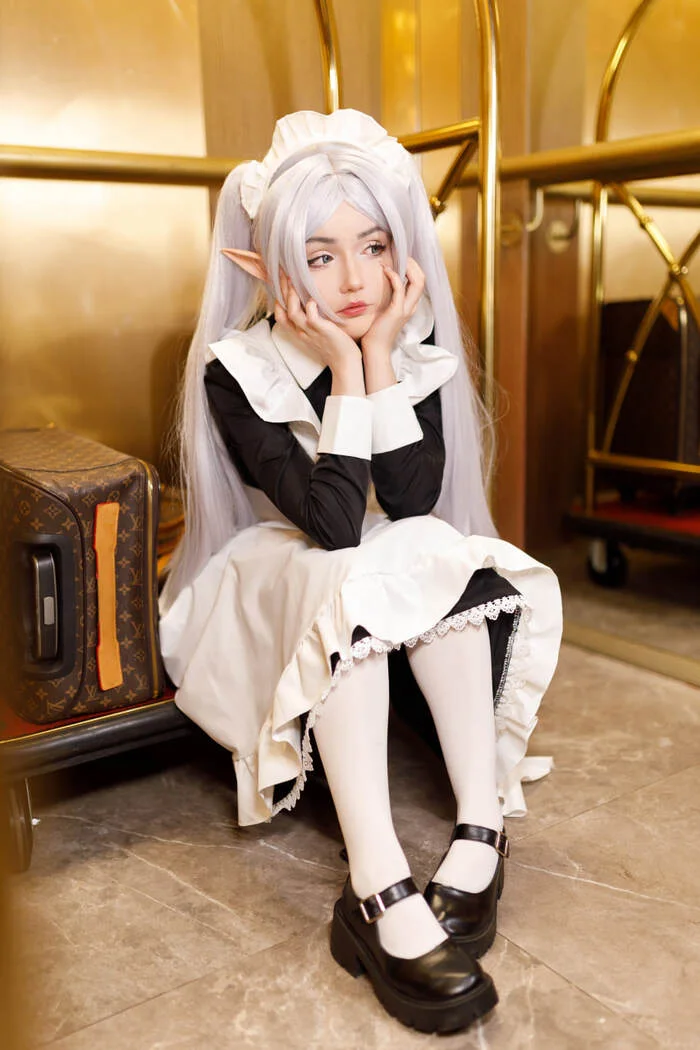 Part 6 of Freeren's photos as a maid - My, Cosplay, Cosplayers, Girls, The photo, Anime, Sousou no Frieren, Frieren, Longpost