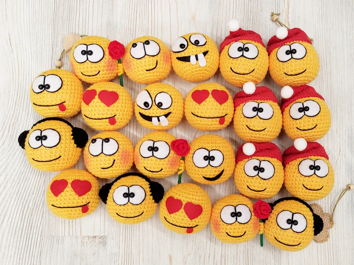 Emoticons - My, Keychain, Souvenirs, Smile, Emoji, Presents, Toys, Gingerbread man, Handmade