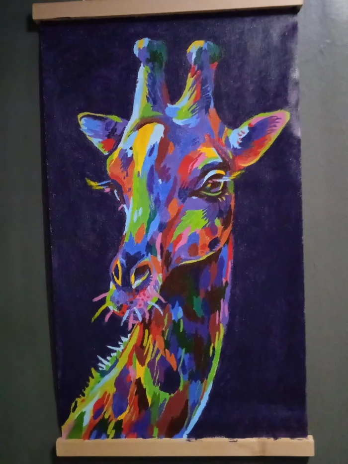 Giraffe Giraffe and the Brain Reboot - My, Emotional burnout, Fatigue, Depression, Emotions, The moral support, Painting, Almost a painting, Oil painting, Needlework without process, Work, Painting, Reboot, Update, Inspiration, Longpost, Love, Care, Kindness, Calmness, Надежда, Happiness