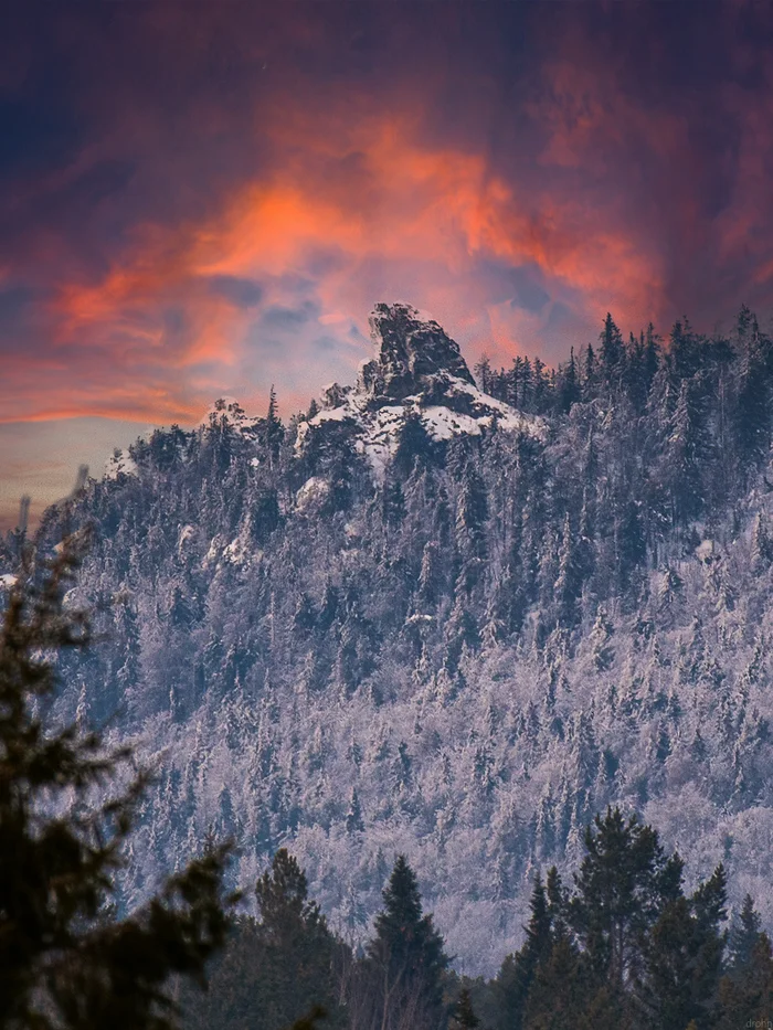 Devil's Finger on Mount Kolpaki. Perm Krai - My, Ural, The photo, Perm Territory