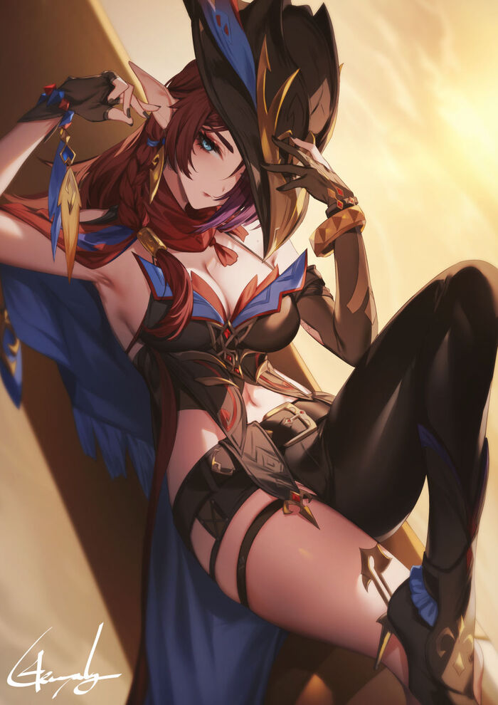  , Anime Art, Chasca (Genshin Impact), Genshin Impact