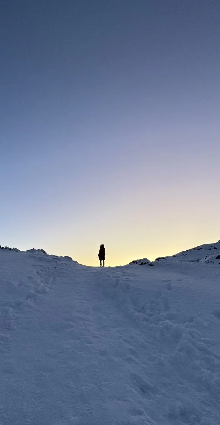 From dusk to dawn 40 days - My, Travel across Russia, North, Kola Peninsula, Murmansk region, Mobile photography, Teriberka, polar night