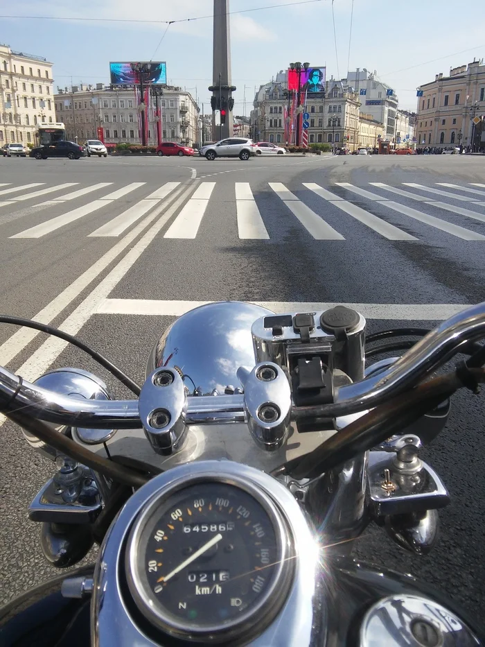 Once upon a time on Nevsky in the saddle of a Kawasaki - My, Memories, Kawasaki, Kawasaki vulcan, Memory, Moto, Motorcyclists, Longpost