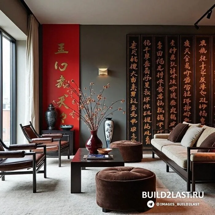 Features of Chinese style in interior design - My, Images, Concept Art, Artificial Intelligence, Chinese, Style, Interior, Decor, Minimalism, Furniture, Nature, Color, Symbols and symbols, Accessories, Longpost