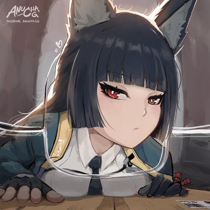 Miyabi ( AnuchaGG) , Anime Art, Hoshimi Miyabi (zzz), Zenless Zone Zero, Animal Ears, 