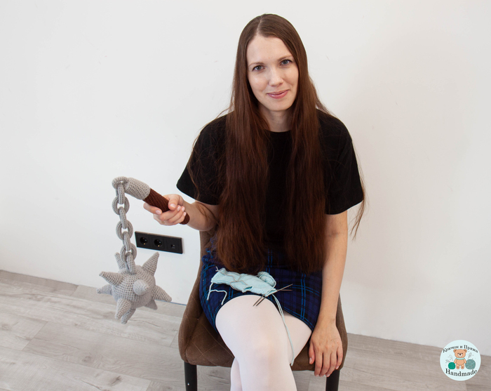 Размер кистеня около 60 см