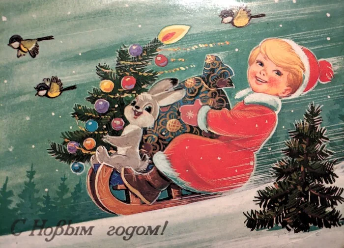 The countdown has begun, there is only… How does Santa Claus deliver presents to children? (Day #5) - My, Survey, Question, Ask Peekaboo, New Year, Holidays, Upcoming holidays, Presents, Father Frost, Postcard, the USSR, Collecting, Positive, The calendar, Video, Vertical video, Longpost