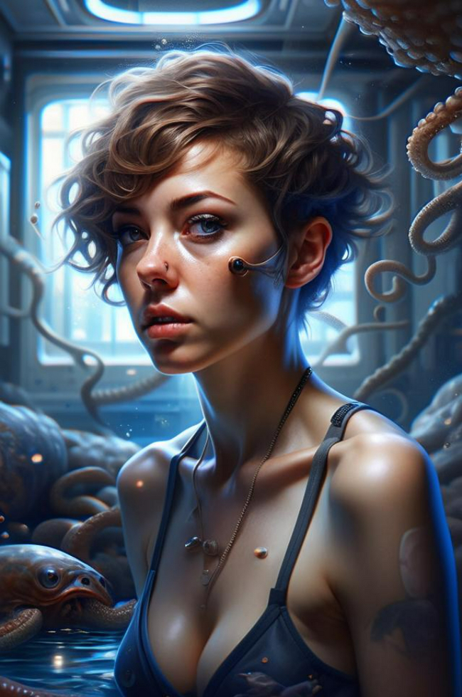 Post #12126819 - My, Art, Fantasy, Digital, Neural network art, Portrait, Girls, Longpost