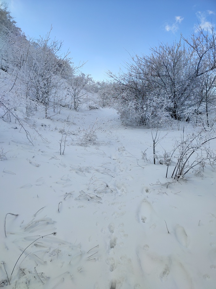 На горе зима