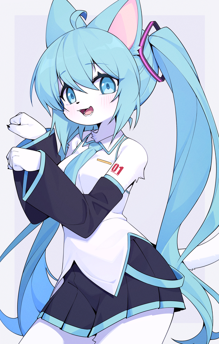 Hatsune Miku , , , Furry Cat, Devil-vox, Hatsune Miku, 