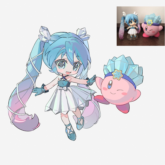 Hatsune miku  Kirby , Anime Art, Hatsune Miku, , , , , , 