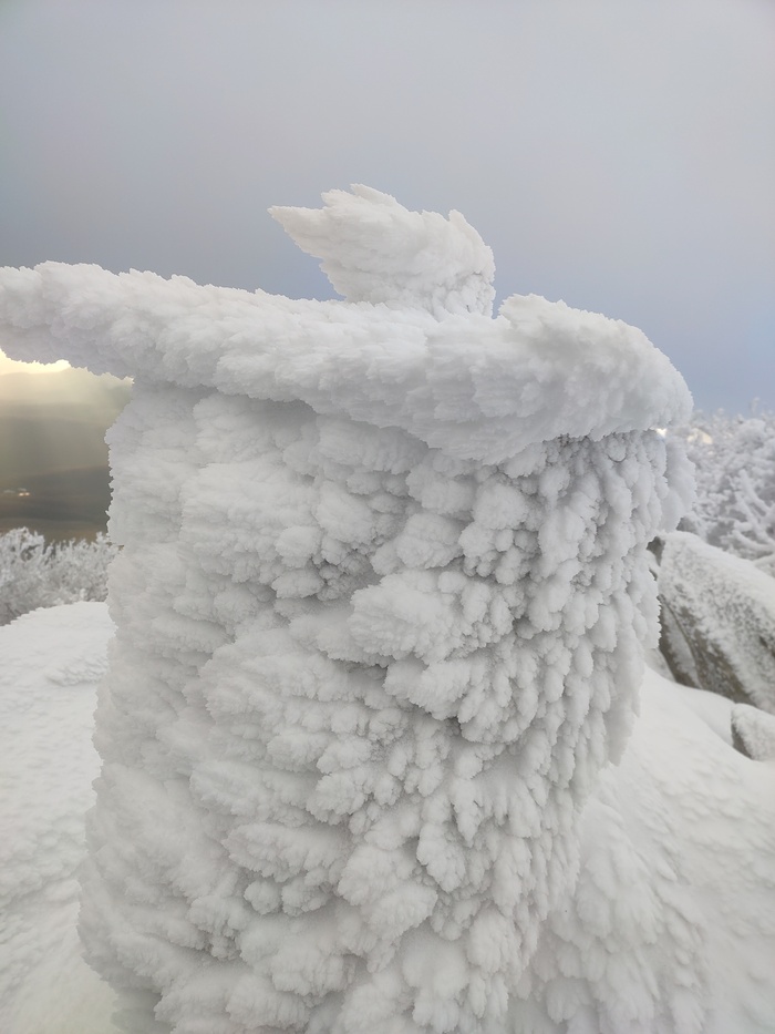 А вот и настоящая вершина. (Тут я первый раз упал на скользком камне)