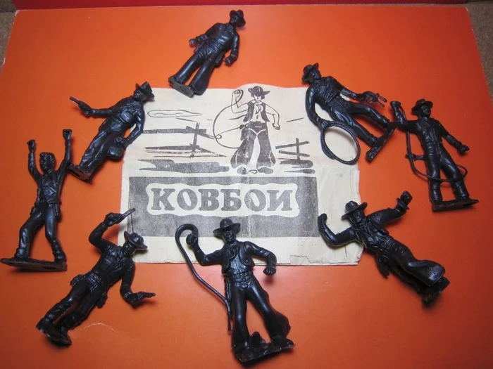 If you didn't have these cowboys in your childhood, you haven't lived! ))) - Figurines, Cowboys, Made in USSR, Toys