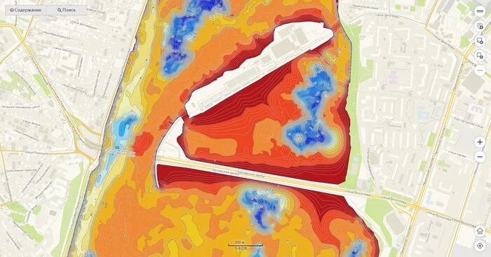 Воронежское водохранилище – карта глубин - Моё, Карты, Глубина, Рыбалка, Воронеж, Воронежское водохранилище, Россия, Приложение, Туризм, Картография, Водохранилище, Гифка, Длиннопост