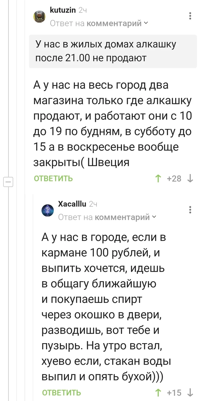 Как выпить алкоголя в разных локациях? - Алкоголь, Спирт, Комментарии на Пикабу, Мат, Скриншот