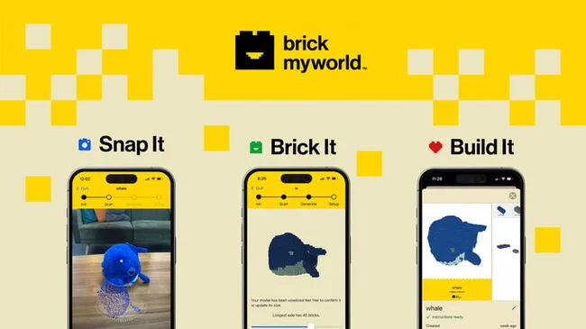 Brick my World - transform real objects into Lego models - Survey, Collection, Constructor, Modeling, Collecting, Lego, Kickstarter, GIF, Video, Youtube, YouTube (link), Longpost