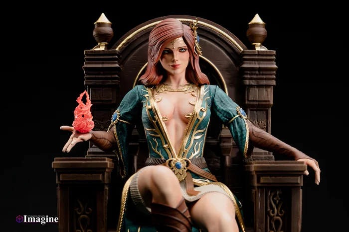 Triss Merigold 3d Print - My, Triss Merigold, 3D печать, Witcher, Collectible figurines, Painting miniatures, Longpost