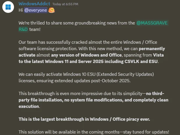 Microsoft's Biggest Hack: Now You Can Activate Windows Without Restrictions? - IT, Information Security, Windows, Windows 11, Microsoft, Hackers, Breaking into, Longpost