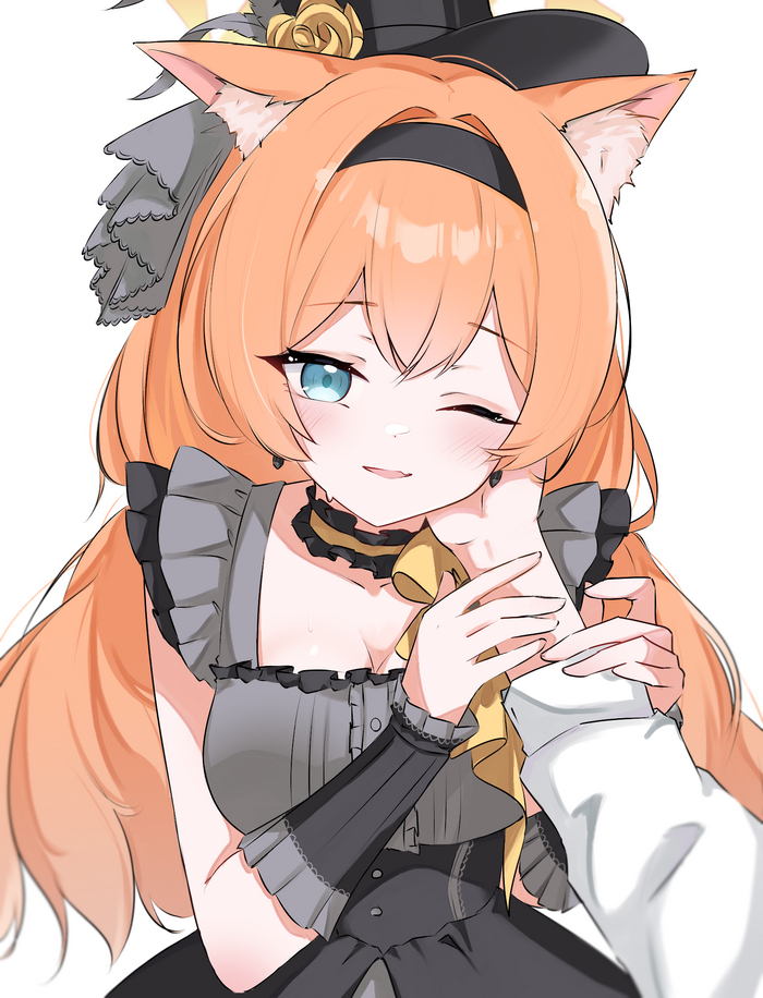 Mari , Anime Art, Blue Archive, Iochi Mari, Animal Ears
