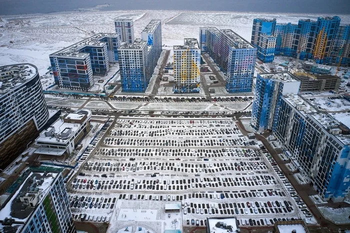 And what a view from the window in the morning, mmm - Saint Petersburg, Residential complex, View from the window, The photo, Repeat