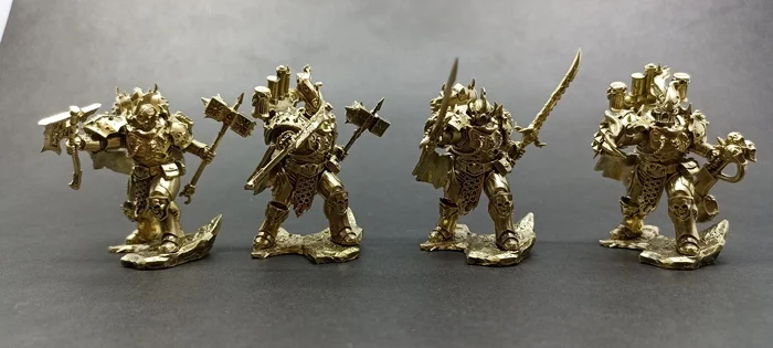 Warhammer 40K. Champion of Slaanesh. Artistic metal casting. Material Bronze - My, Artistic casting, Warhammer 40k, Adeptus Astartes, Caster, Warhammer, Master, Characters (edit), Casting, Metal Casting, Wh miniatures, Craft, Wh Art, Longpost, Leman Russ, Primarchs, Fulgrim, Children, Slaanesh