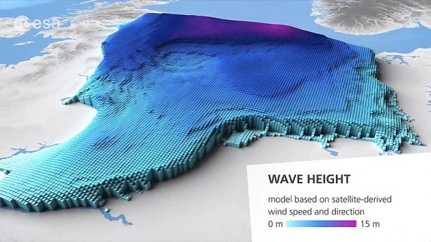 Satellites monitor ocean waves - My, The science, Scientists, Research, Nauchpop, Sciencepro, Satellites, Ocean, Wave, Technologies, Monitoring, Radar, Water