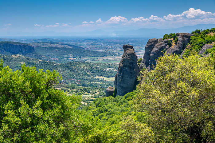 Вид на Фессалийскую равнину