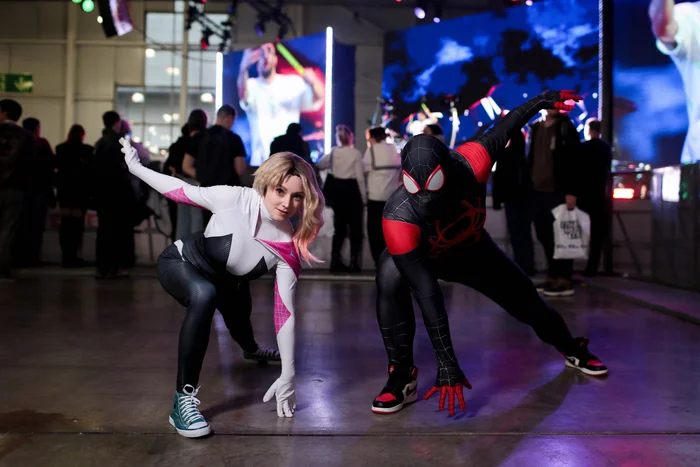 RED EXPO - Igromir on the minimum or a promising successor? - My, Cosplay, Exhibition, Spiderman, Gwen Stacy, Concert, Radio tapok, Games, Gamers, Cosplayers, Video, Vertical video, Longpost