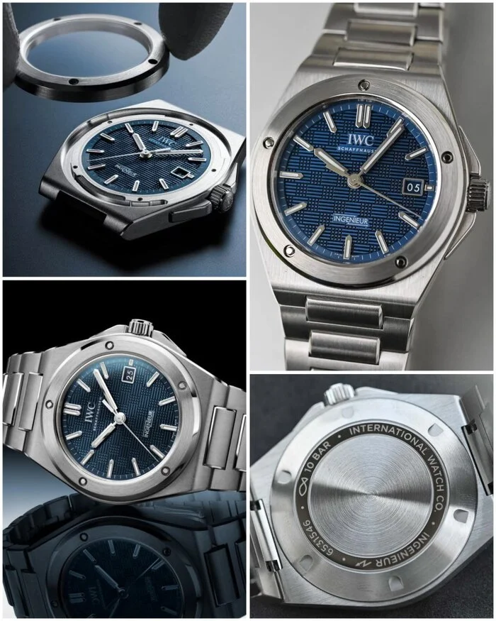 IWC Ingenieur Automatic 40 lineup expands with blue dial model - My, Wrist Watch, Collecting, Collection, Clock, Accessories, Design, Designer, Workshop, Style, news, CNC, Metal products