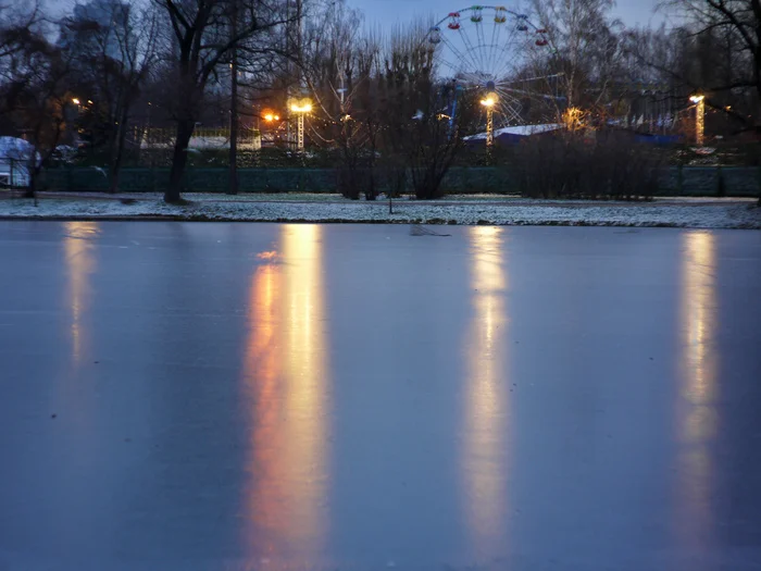 Saint Petersburg. Victory Park - My, The photo, Beginning photographer, Saint Petersburg, Winter, Lumix, Morning, Victory park, The park, Ice