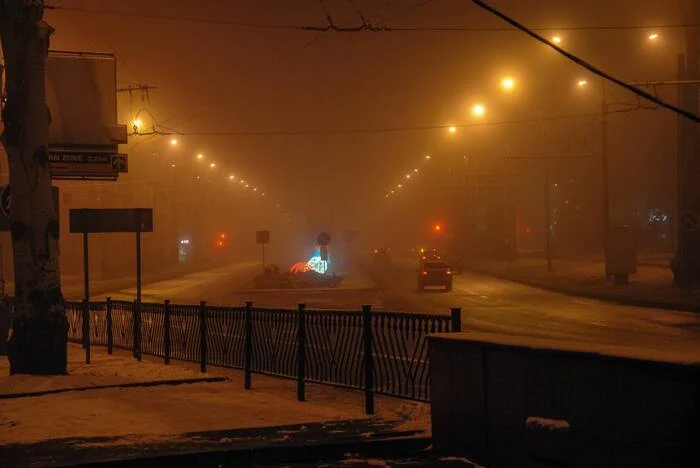 Foggy and bright Donetsk - My, Donetsk, DPR, Fog, Longpost